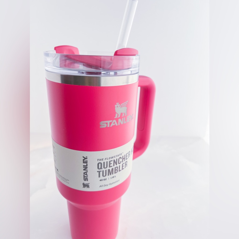 Hot Pink Stanley 40oz Tumbler Camelia NEW